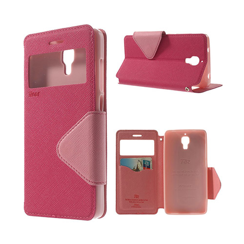 Roar Korea Xiaomi Mi 4 Läder Flip Fodral - Het Rosa