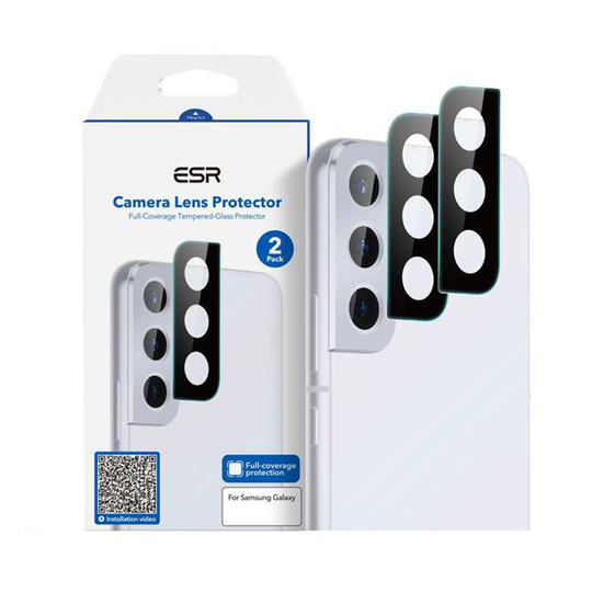 ESR 2-Pack Kameralins Härdat glas Galaxy S22/S22 Plus
