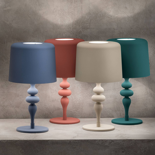 Bordslampa Eva TL1 M, höjd 53 cm betonggrå