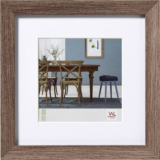 walther+ design EF440N Växelram akryl Pappersformat: 40 x 40 cm Nötträd