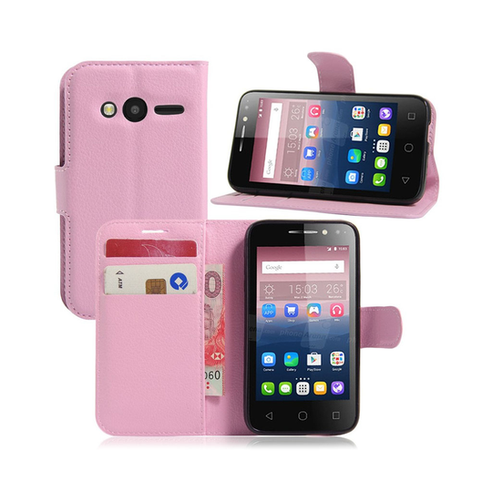 Mankell Alcatel OneTouch Pixi 4 (4) Läderfodral - Rosa