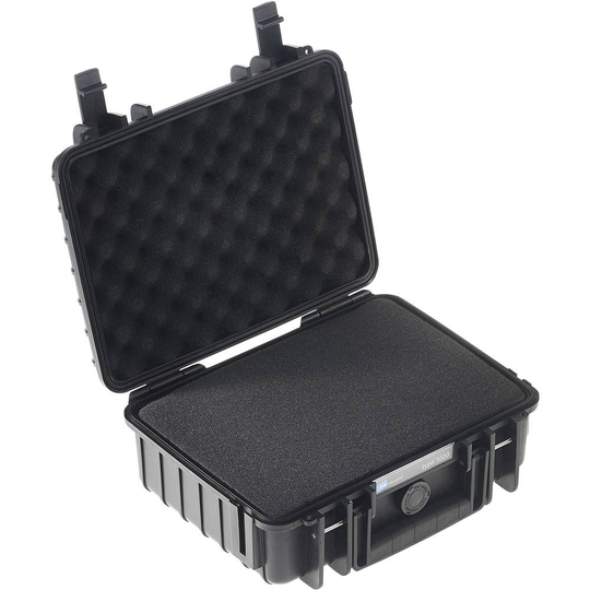B & W International Friluftsväska outdoor.cases Typ 1000 4.1 l (B x H x D) 270 x 215 x 105 mm Svart 1000/B/SI