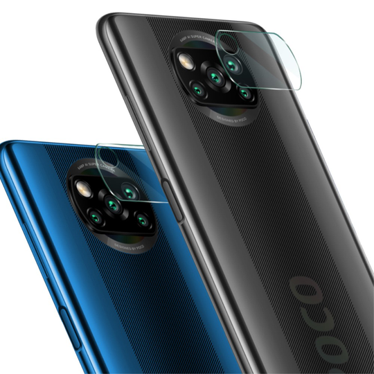IMAK - 2Pcs Pack Linsskydd Härdat glas Xiaomi Poco X3 / X3 Pro / X3 NFC - Clear