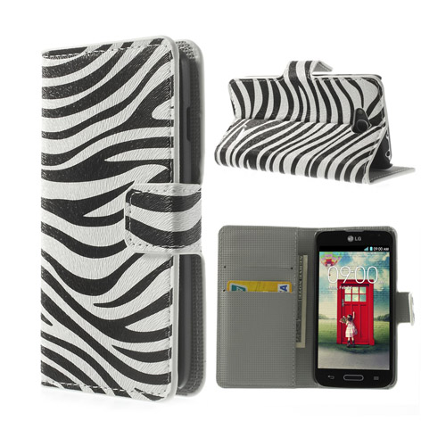 Moberg (Zebra) LG L90 Flip-Fodral