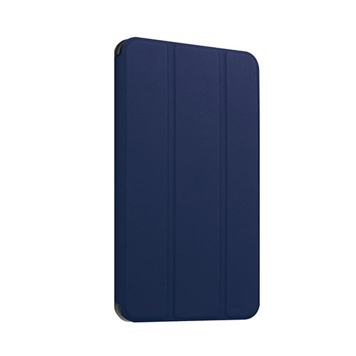 Amdrup Läderfodral med Tri-fold Stativ till Huawei MediaPad T1 7.0 - Mörkblå