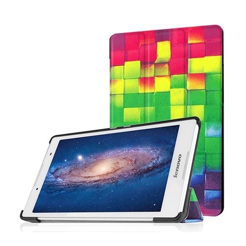 Holberg Tri-Fold Läderfodral för Lenovo Tab 2 A8-50 - 3D Effekt Check