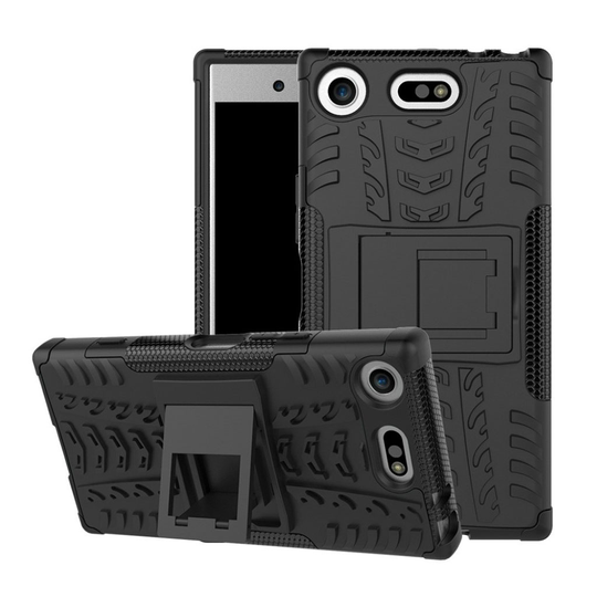Sony Xperia XZ1 Compact Skal med kickstand funktion - Svart