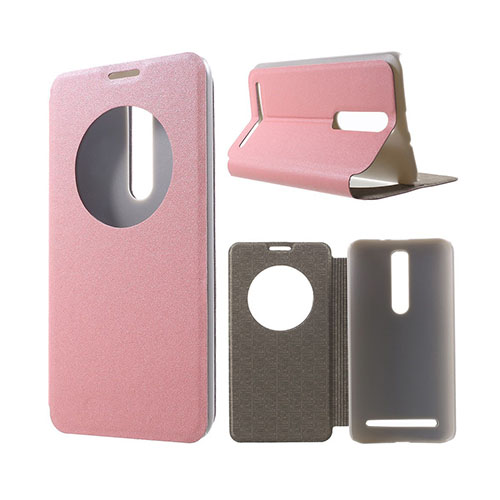 Marklund (Rosa) Asus Zenfone 2 Läder Fodral Med Stativ