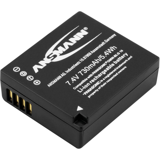 Ansmann A-Pan DMW-BLG 10 Kamerabatteri Ersättning originalbatteri DMW-BLG10E 7.4 V 730 mAh