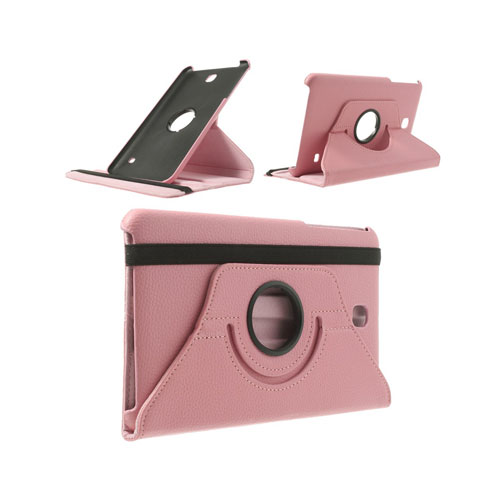 3-Sixty (Rosa) Samsung Galaxy Tab 4 8.0 Läderfodral