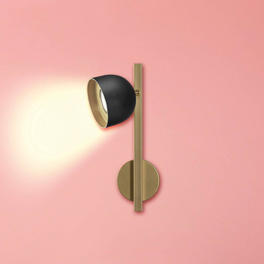 LED-vägglampa Giotto, 1 lampa, svart