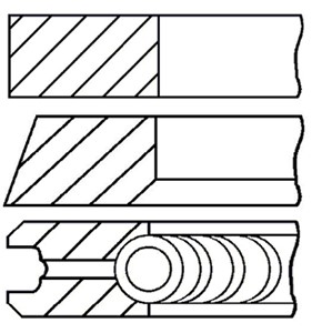 Kolvringar, kit, AUDI,SEAT,SKODA,VW, 03L198151C