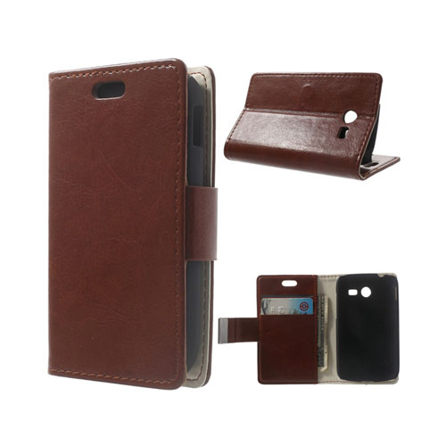 Kierkegaard (Brun) Samsung Galaxy Pocket 2 Läder Flip Fodral