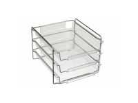Brevbakke bantex vision, a4, med stativ, 3-pak, glasklar