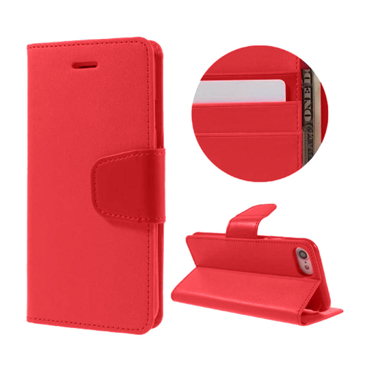 Samsung Galaxy J5 Prime Case with Card Holder (Red)