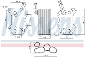 Oljekylare, motor, AUDI,SEAT,SKODA,VW, 06D117021C
