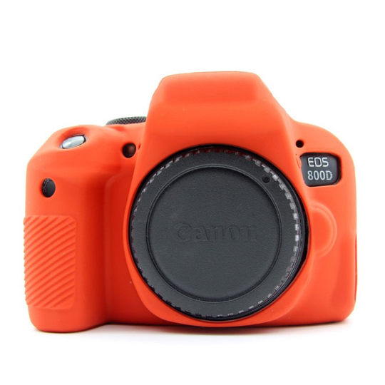 Canon EOS 80D DSLR kamera mjukt skyddande kameraskal i silikon kamerahus - Röd