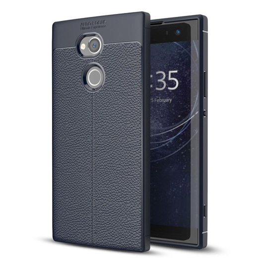 Sony Xperia XA2 Ultra Läckert silikon skal - Mörk blå