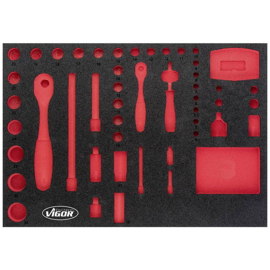 Vigor V5115-L V5115-L Skumgummiinlägg (L x B) 563 mm x 393 mm
