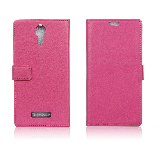 Acer Liquid Zest Plus lychee fiber läderfodral - Varm rosa