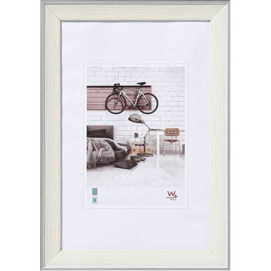 walther+ design EN030C Växelram akryl Pappersformat: 20 x 30 cm Vit, Beige