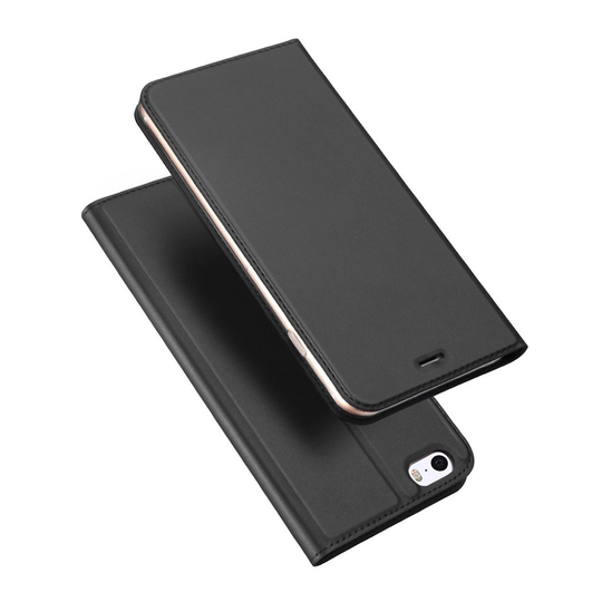 DUX iPhone SE / 5 / 5S Slimmat skinn fodral - Grå