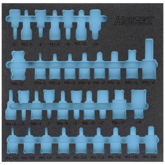 Hazet 163-407L 163-407L Skumgummiinlägg (L x B) 344 mm x 342 mm