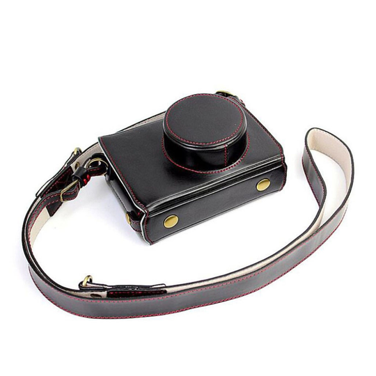 Fuji X100, X100S Kamera skydd med rem - Svart