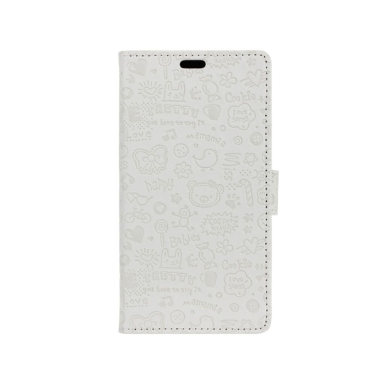Alcatel OneTouch Pixi 4 (4) graffiti fodral - Vit