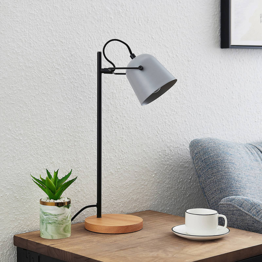 Lindby Adalin bordslampa, grå
