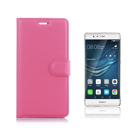 Mankell Lychee Läderfodral för Huawei P9 - Varm Rosa