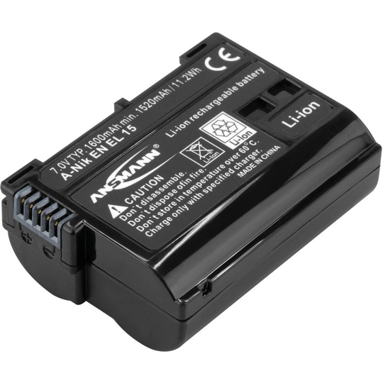 Ansmann A-Nik EN EL 15 Kamerabatteri Ersättning originalbatteri EN-EL15 7 V 1600 mAh