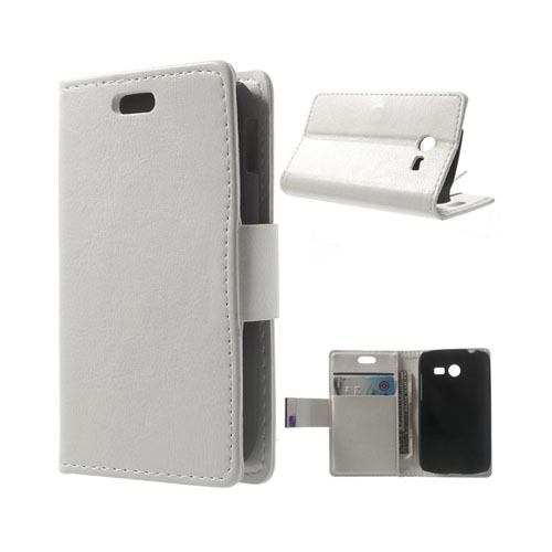 Kierkegaard (Vit) Samsung Galaxy Pocket 2 Läder Flip Fodral