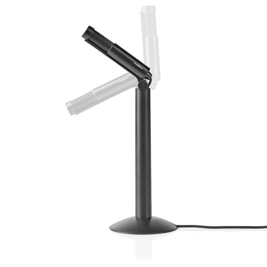 Trådansluten mikrofon | Stativ | Justerbar vinkel | 3.5 mm