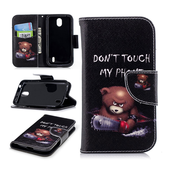 Nokia 1 konstläderfodral med motiv - Do Not Touch My Phone