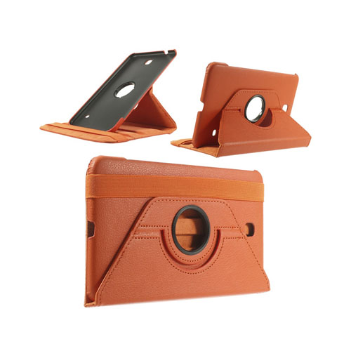 3-Sixty (Orange) Samsung Galaxy Tab 4 8.0 Läderfodral