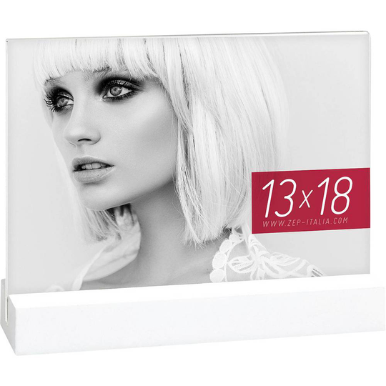 ZEP AQ657W Växelram akryl Pappersformat: 13 x 18 cm Vit