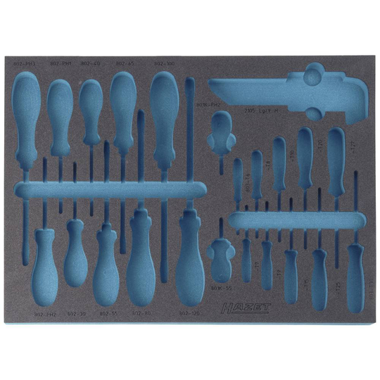 Hazet 163-141L 163-141L Skumgummiinlägg (L x B) 519 mm x 392 mm