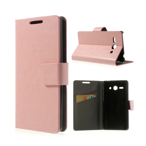 Mankell Huawei Ascend Y530 Läder Flip Fodral - Rosa