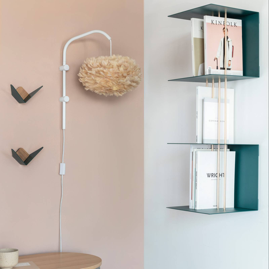 UMAGE Eos vägglampa Willow vit/ljusbrun