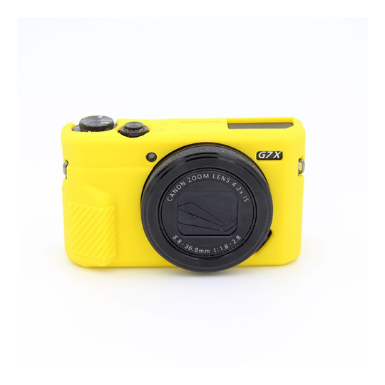 Canon G7X Mark II kameraskal silikon material mjuk flexibel skyddande - Gul