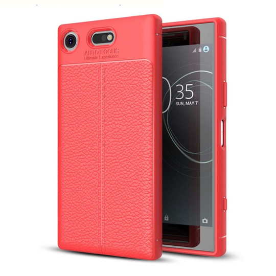 Sony Xperia XZ1 Compact Skal i skinn - Röd