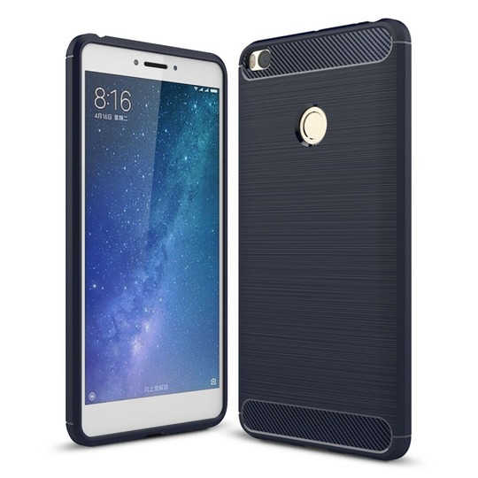 Xiaomi Mi Max 2 Karbon fiber skal - Blå