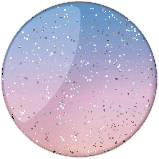 POPSOCKETS Glitter Morning Haze Stativ för mobiltelefon Ljusblå, Rosa, Glittereffekt N/A