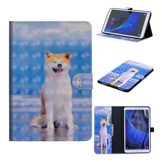 Samsung Galaxy Tab A 10.1 (2016) konstlädersfodral med fint motiv - Hund