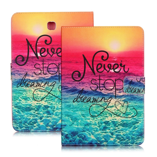 Samsung Galaxy Tab S2 8.0 smart läderfodral - Never stop dreaming