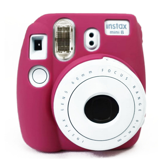 FUJIFILM Instax Mini 8 kameraskydd silikon - Rosenröd