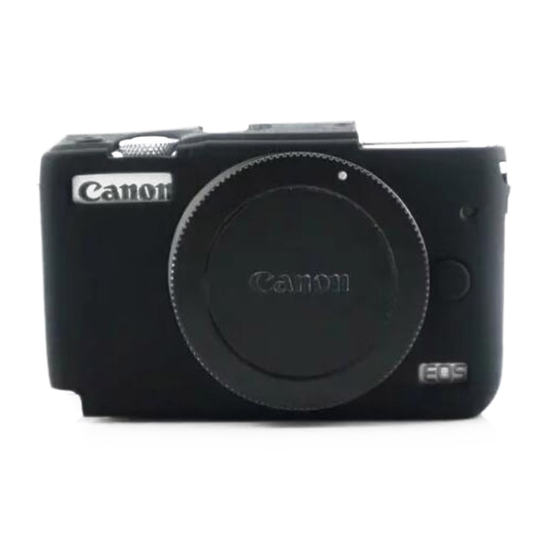 Canon EOS M10 kamerahus skydd silikon böjbart mjuk - Svart
