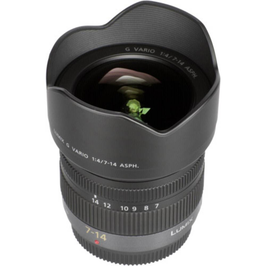 Panasonic Lumix G Vario H-F 4,0/7-14 Vidvinkelzoomobjektiv f/22 - 4.0 7 - 14 mm