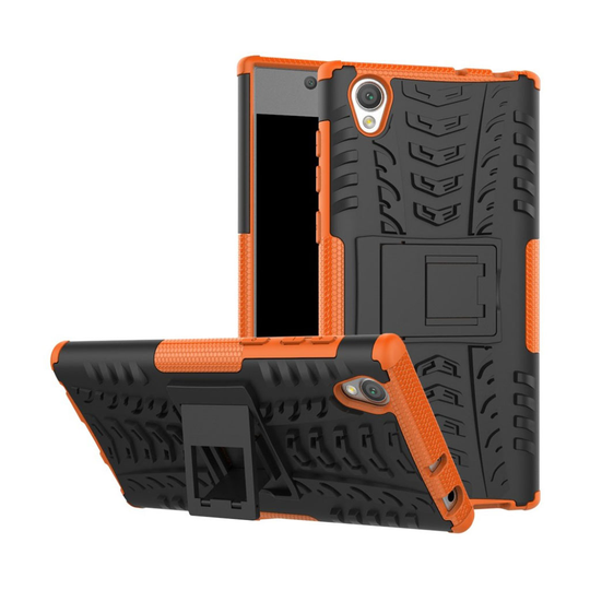Sony Xperia L1 Hybird skal med unik kickstand funktion - Orange